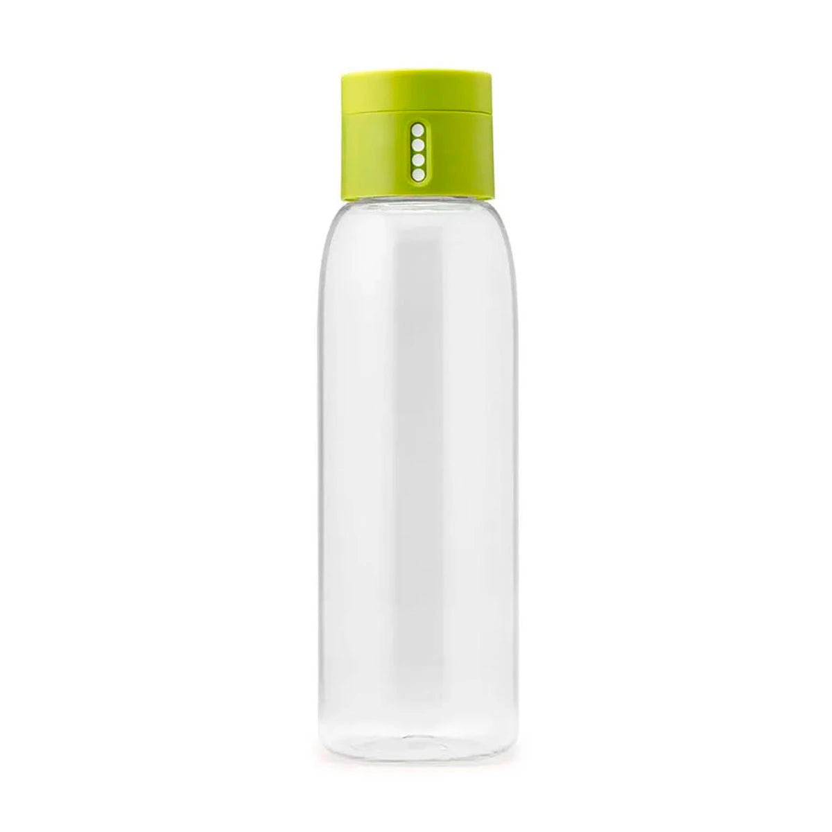 Botella con tapa contadora verde