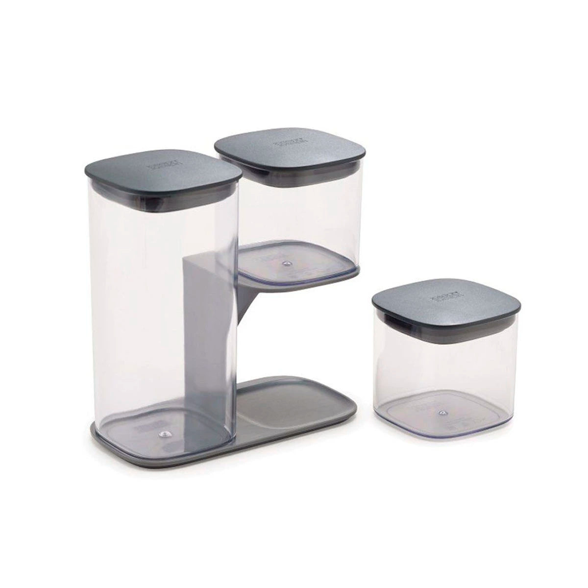 Set de 3 frascos con soporte