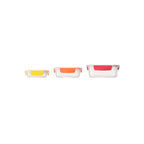 Set de 3 recipientes apilables
