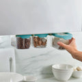 Set de 3 recipientes bajo estante 0.9L