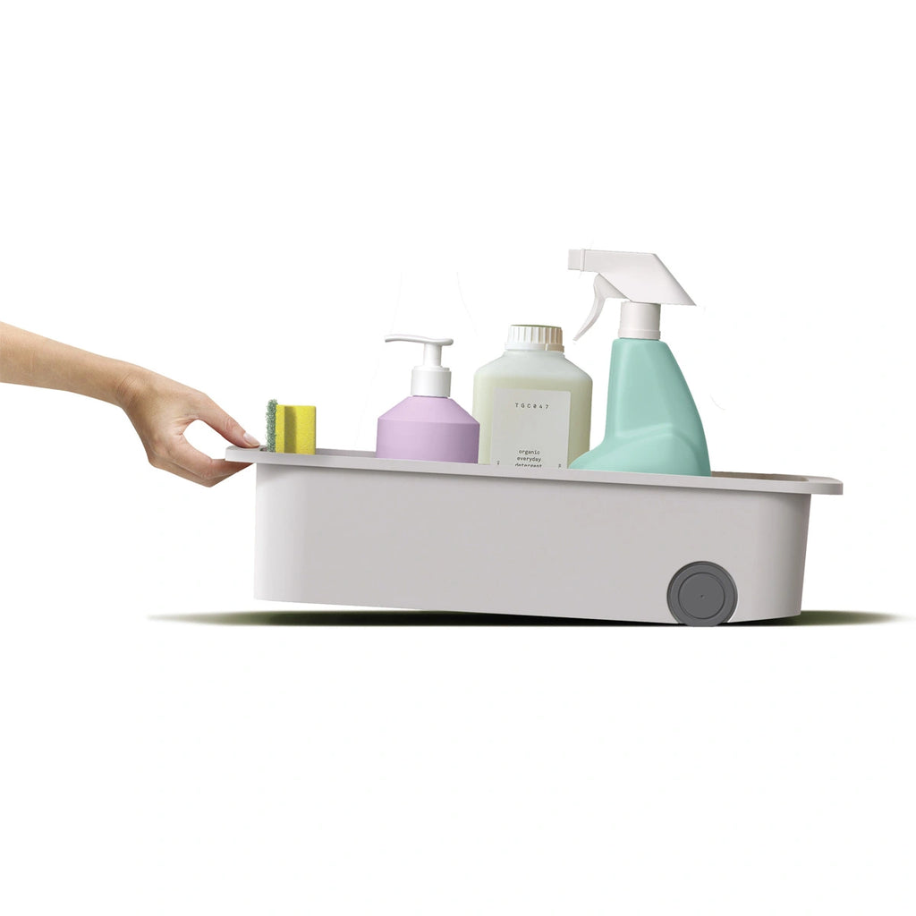 Organizador bajo fregadero blanco