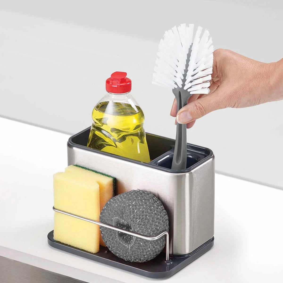 Organizador de fregadero en acero inox