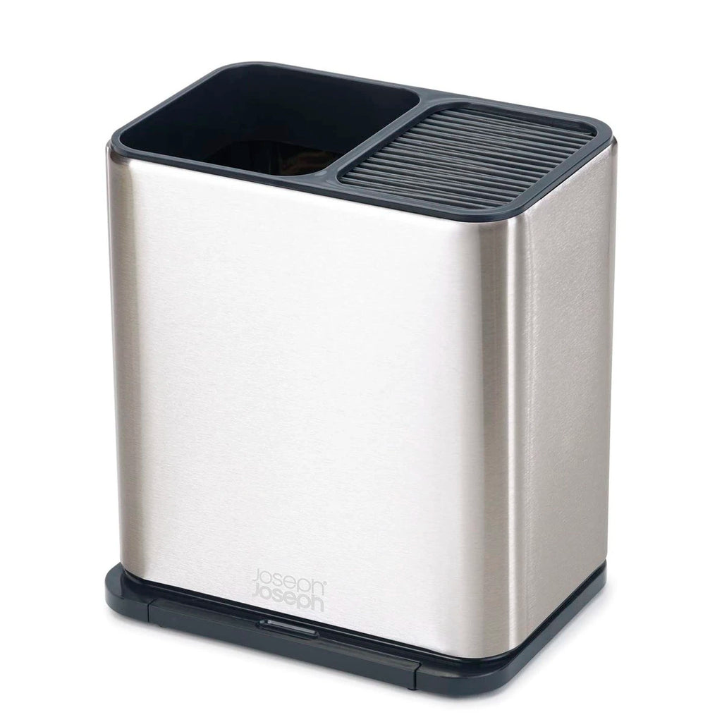 Porta utensilios compacto de acero inox