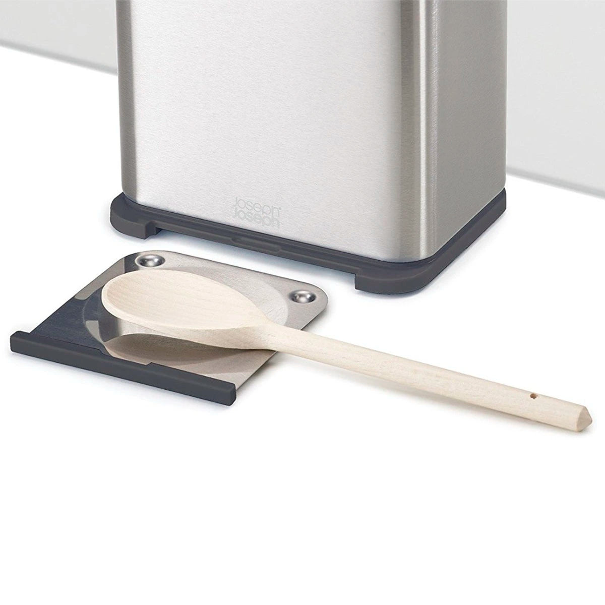 Porta utensilios compacto de acero inox