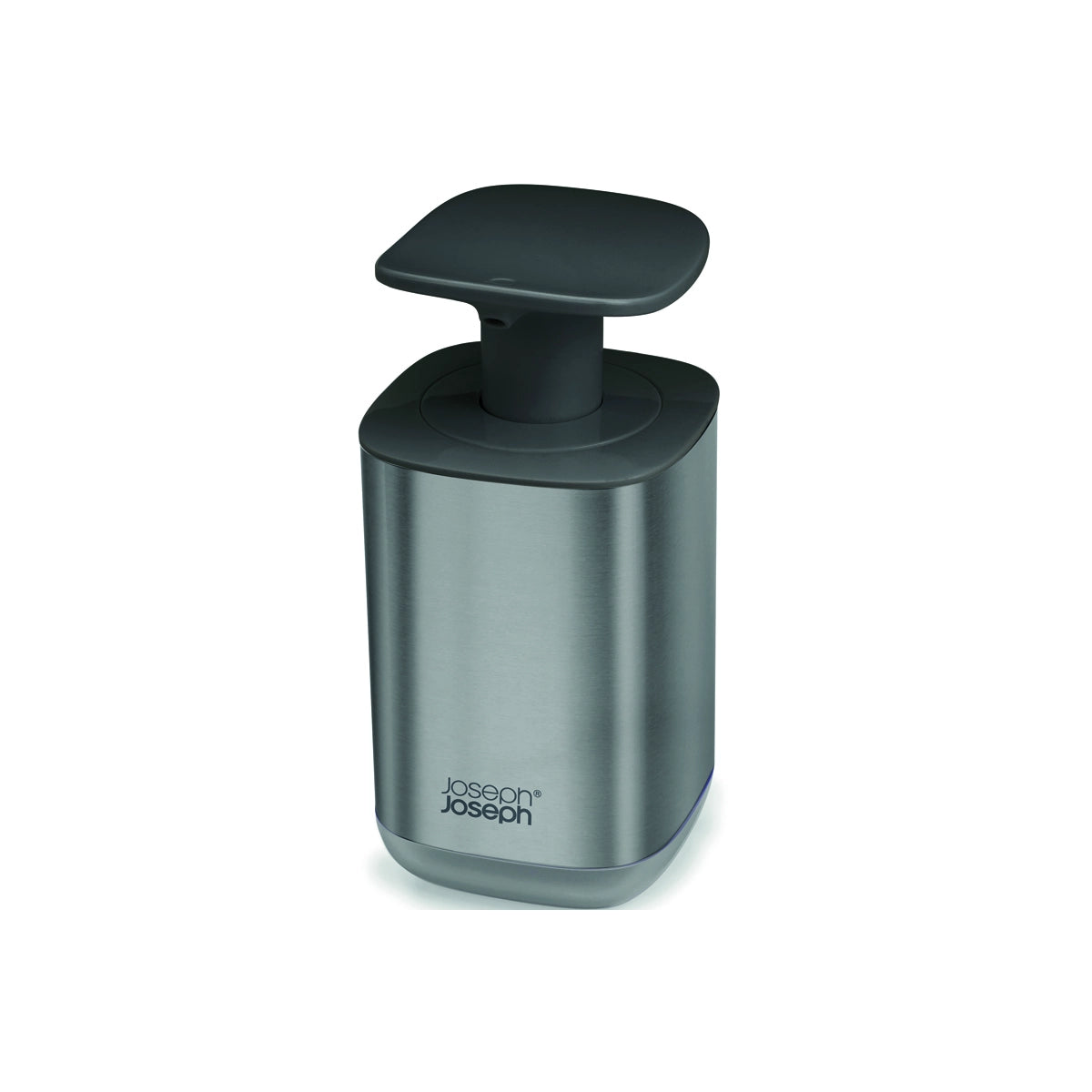 Dispensador de jabón negro en acero inoxidable