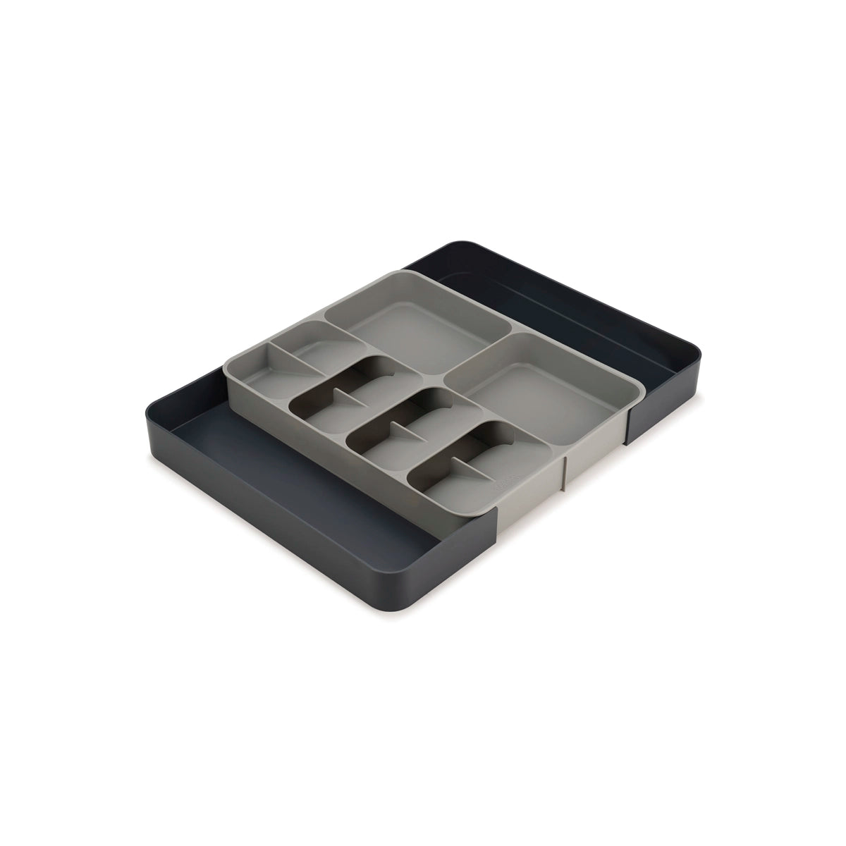 Organizador de cubiertos extensible gris