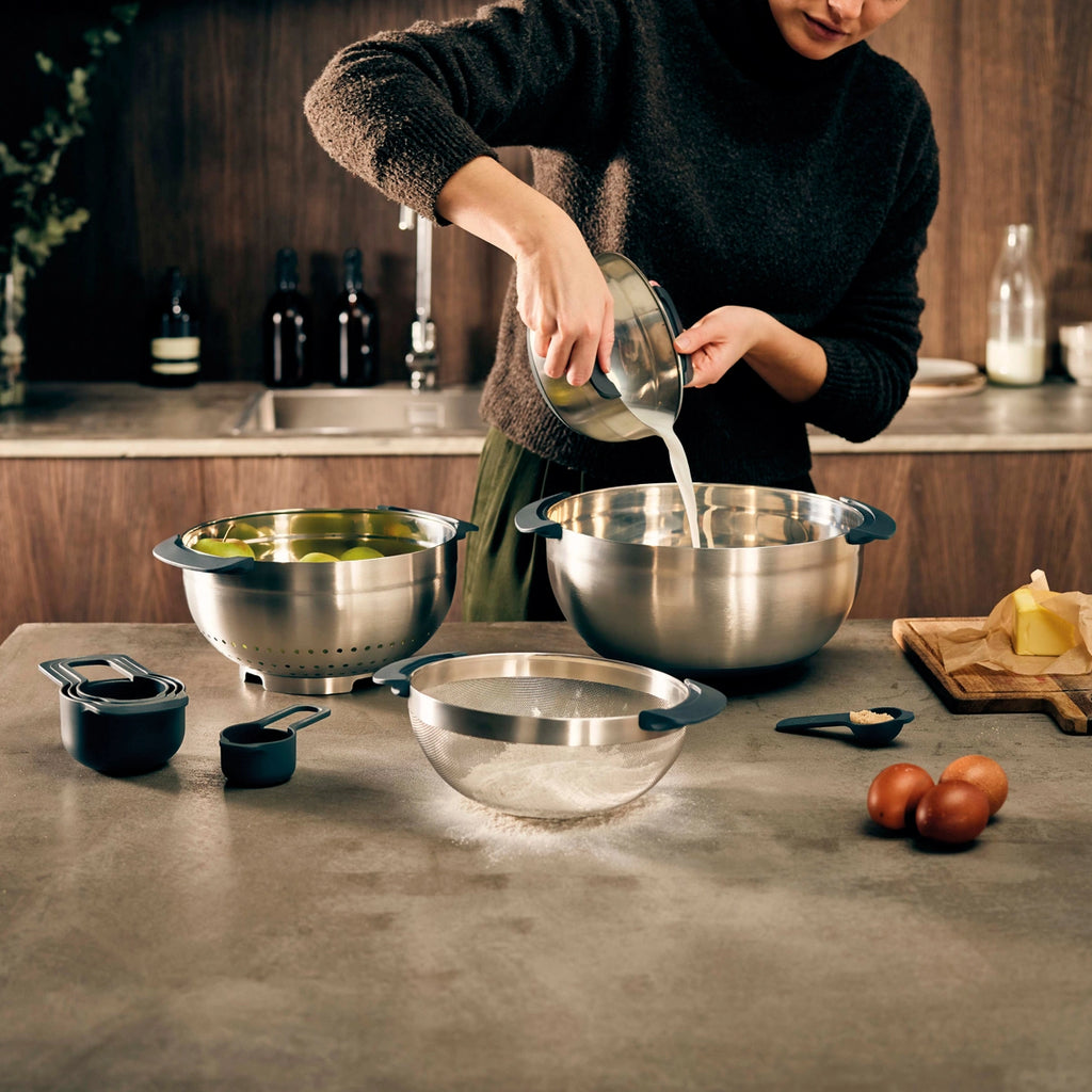 Set de 9 bowls para preparar alimentos Nest Acero Inoxidable