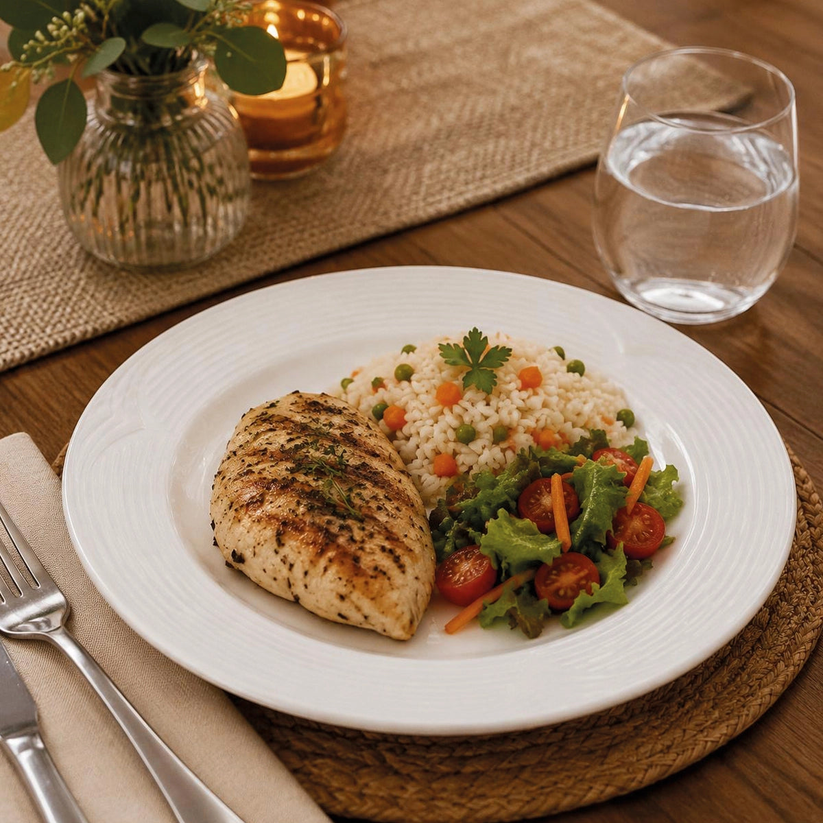 Plato llano 30 cm Saturn Gural porcelana