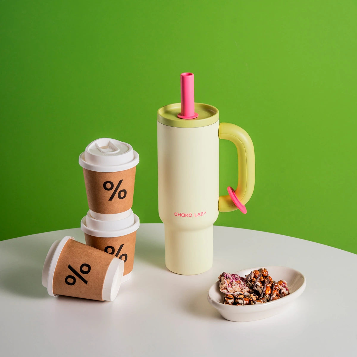 Bawang Tumbler crema-verde