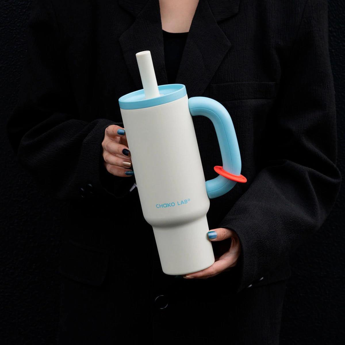 Bawang Tumbler blanco-celeste
