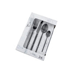 Set de 24 cubiertos acero inoxidable negro mate