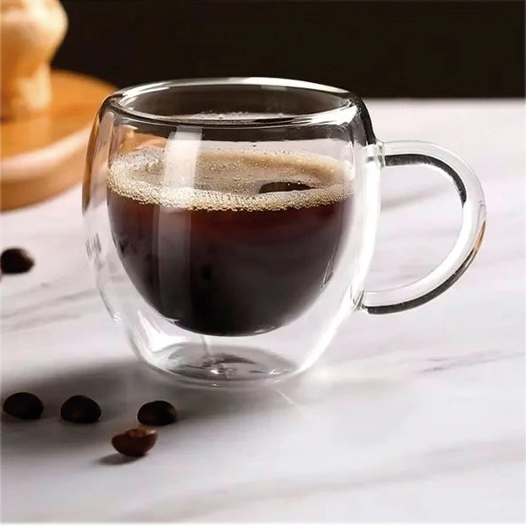 Set x2 Tazas Doble Pared 80 ml Borosilicato Varenna