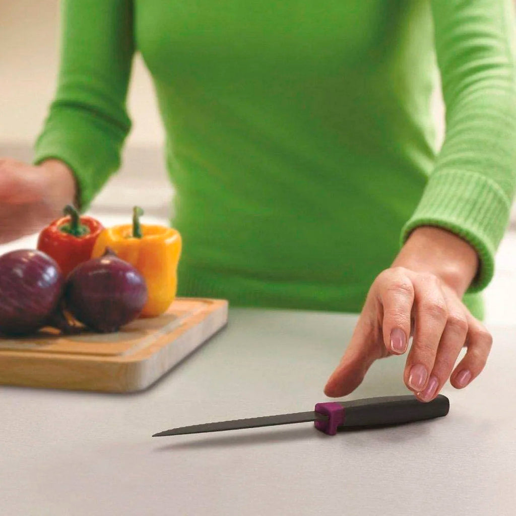 Cuchillo violeta Elevate serrado